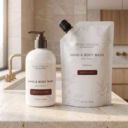 Hand & Body Wash with Refill Pouch - Hearth Noir Lifestyle