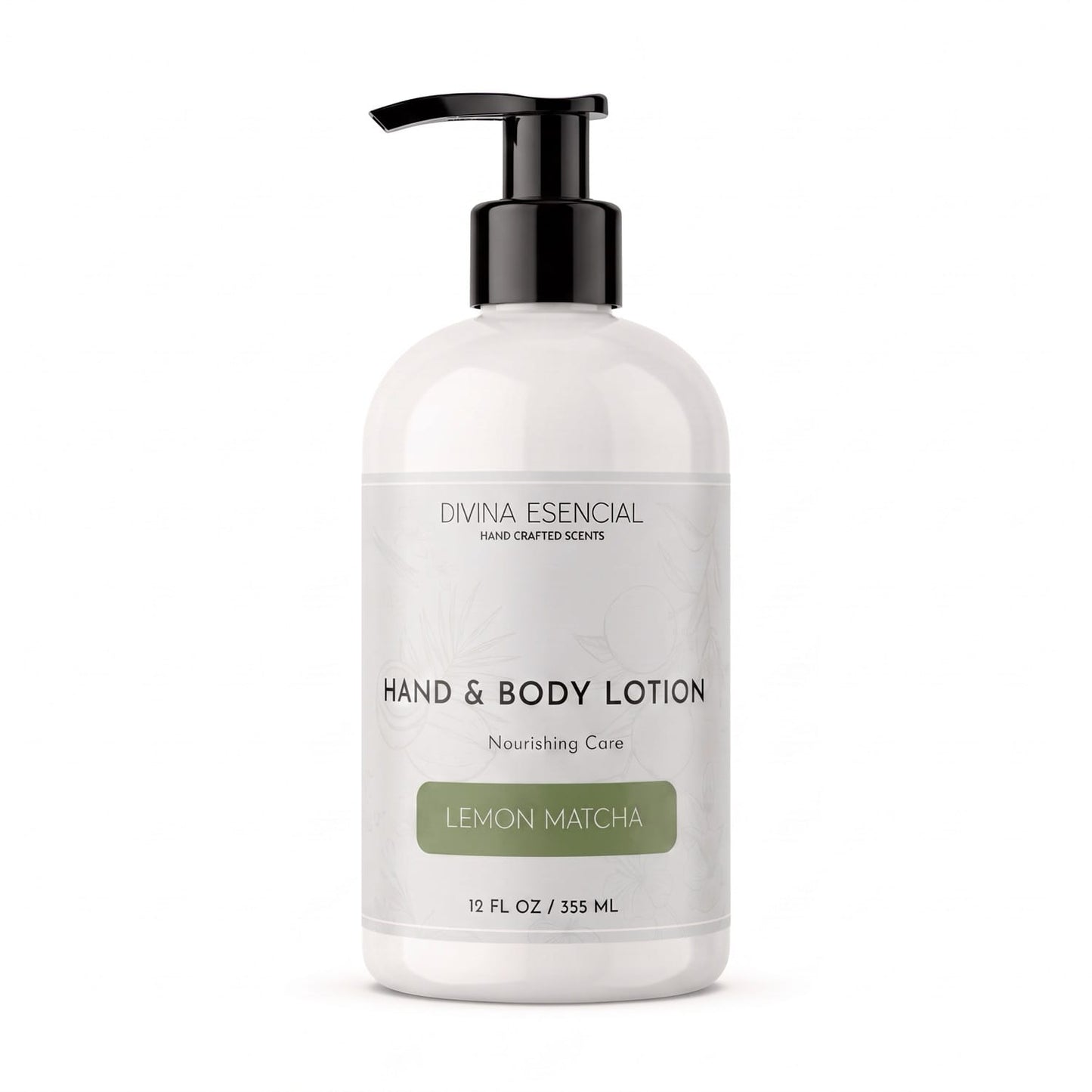 lemon-matcha Hand & Body Lotion - White Background