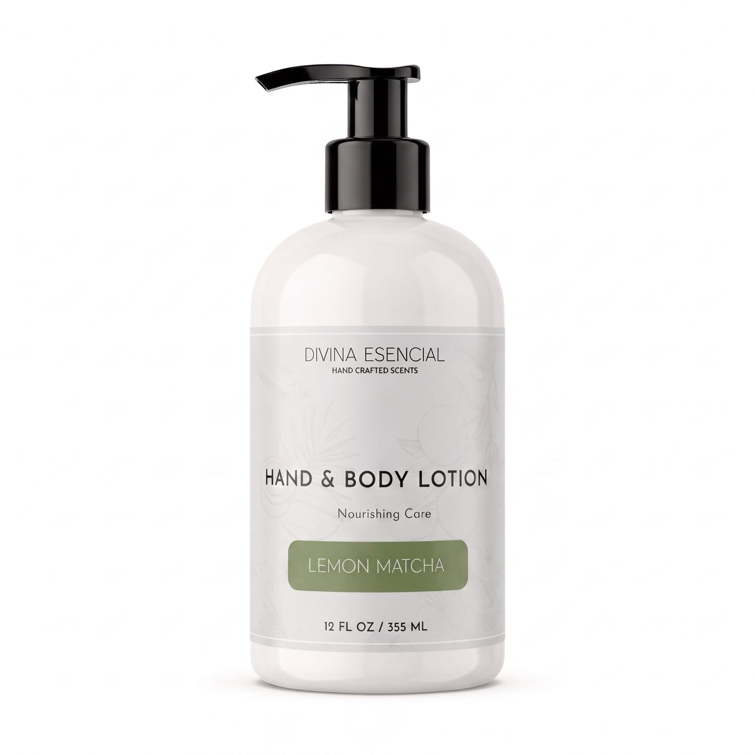 lemon-matcha Hand & Body Lotion - White Background