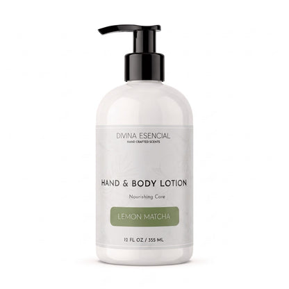 lemon-matcha Hand & Body Lotion - White Background