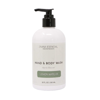 lemon-matcha Hand & Body Wash - White Background
