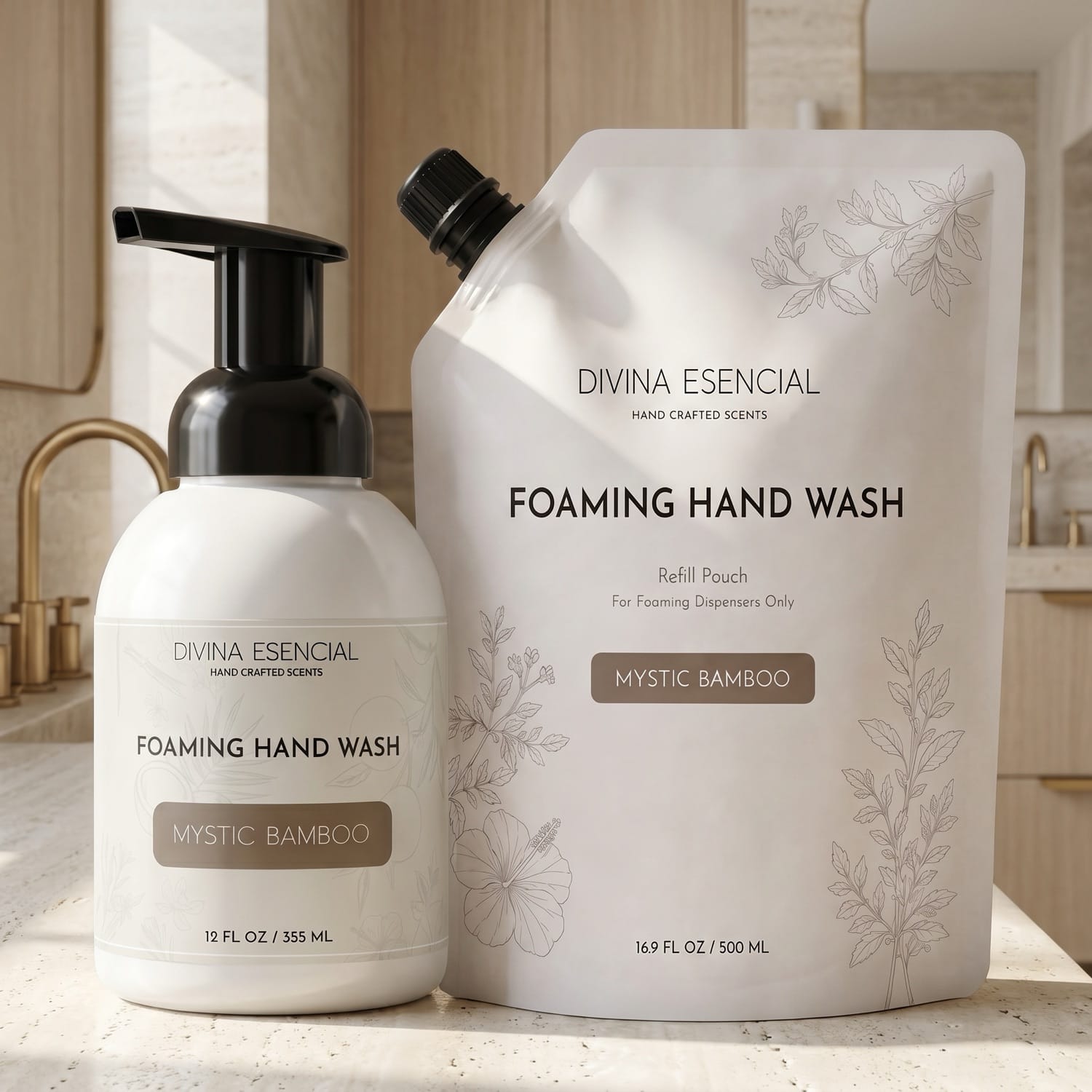 Hand & Body Lotion with Refill Pouch - Mystic Bamboo - Lifestyle