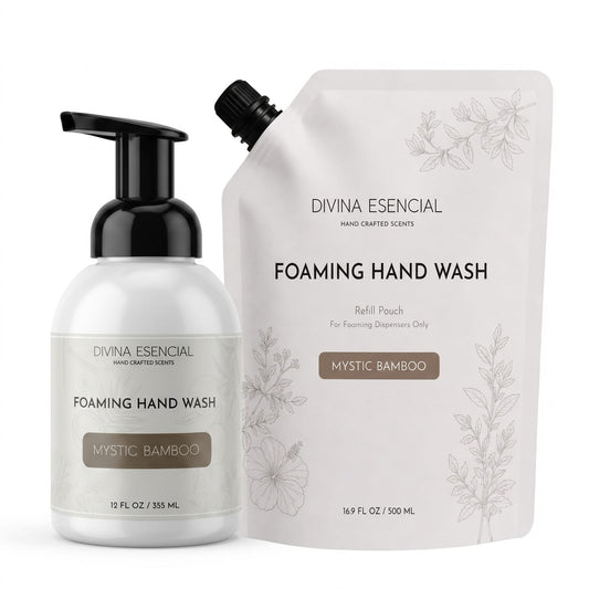 Hand & Body Lotion with Refill Pouch - Mystic Bamboo