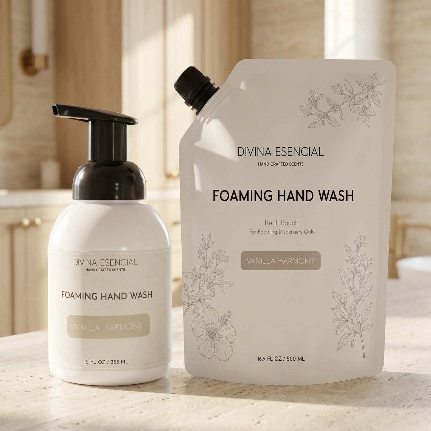 Hand & Body Lotion with Refill Pouch - Vanilla Harmony - Lifestyle
