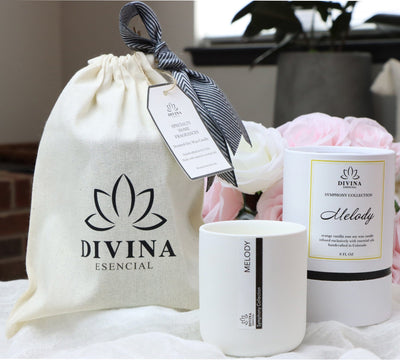 Melody Candle + Canvas Gift Bag
