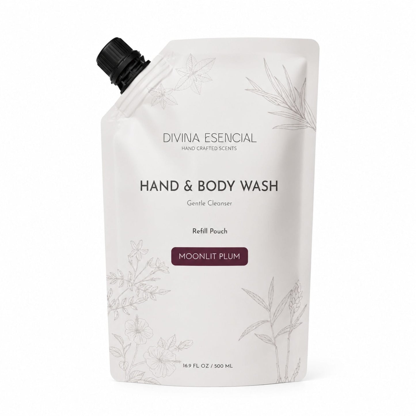 Hand & Body Wash Refill Pouch - Moonlit Plum