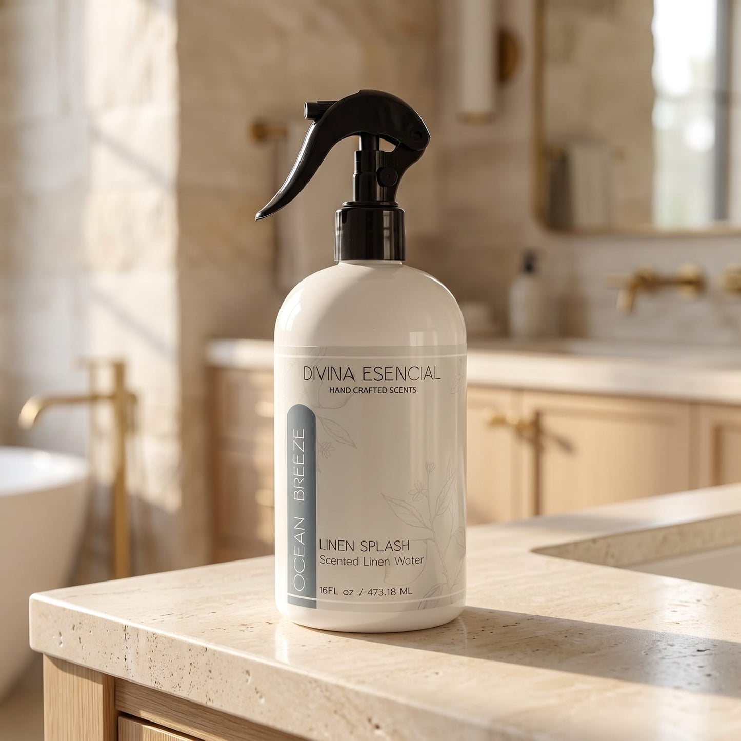 ocean-breeze Linen Spray 16oz - Lifestyle