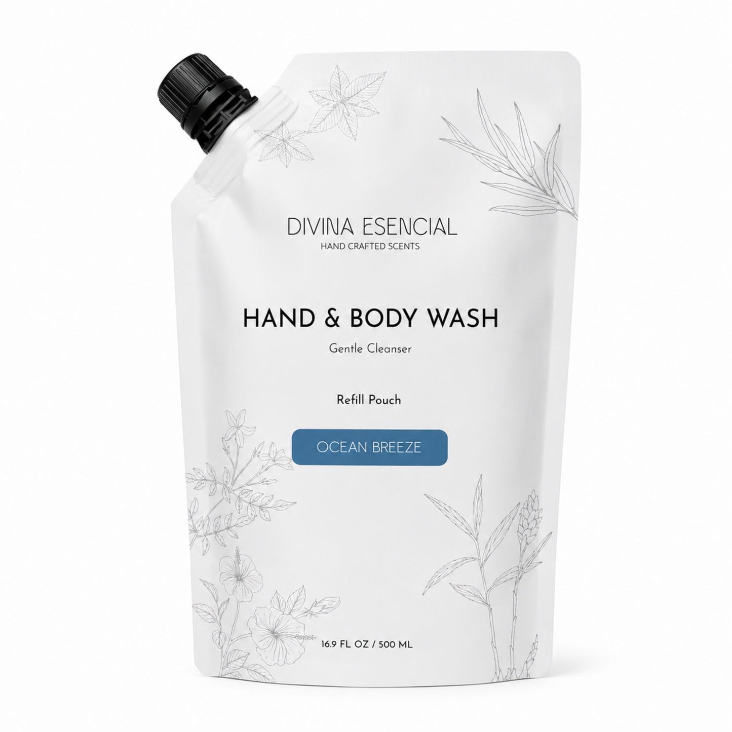 Hand & Body Wash Refill Pouch - Ocean Breeze