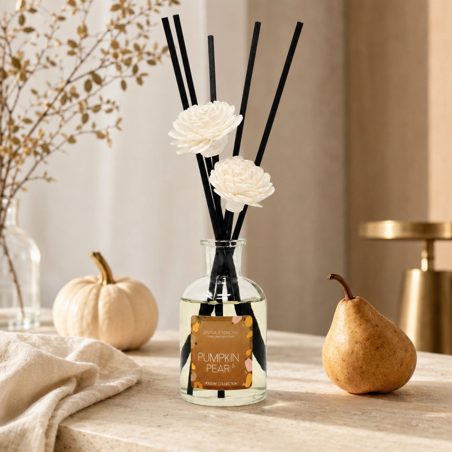 Pumpkin & Pear Reed Diffuser – Limited Fall Edition