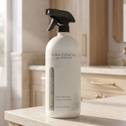Divina Esencial Pure Aspen Linen Spray 32oz lifestyle