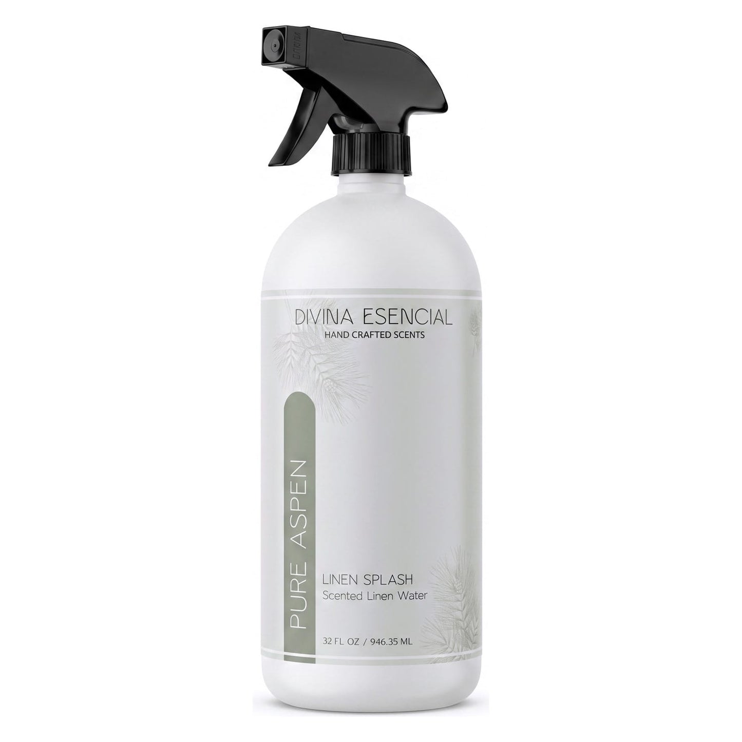 Divina Esencial Pure Aspen Linen Spray 32oz on white background