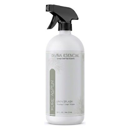 Divina Esencial Pure Aspen Linen Spray 32oz on white background