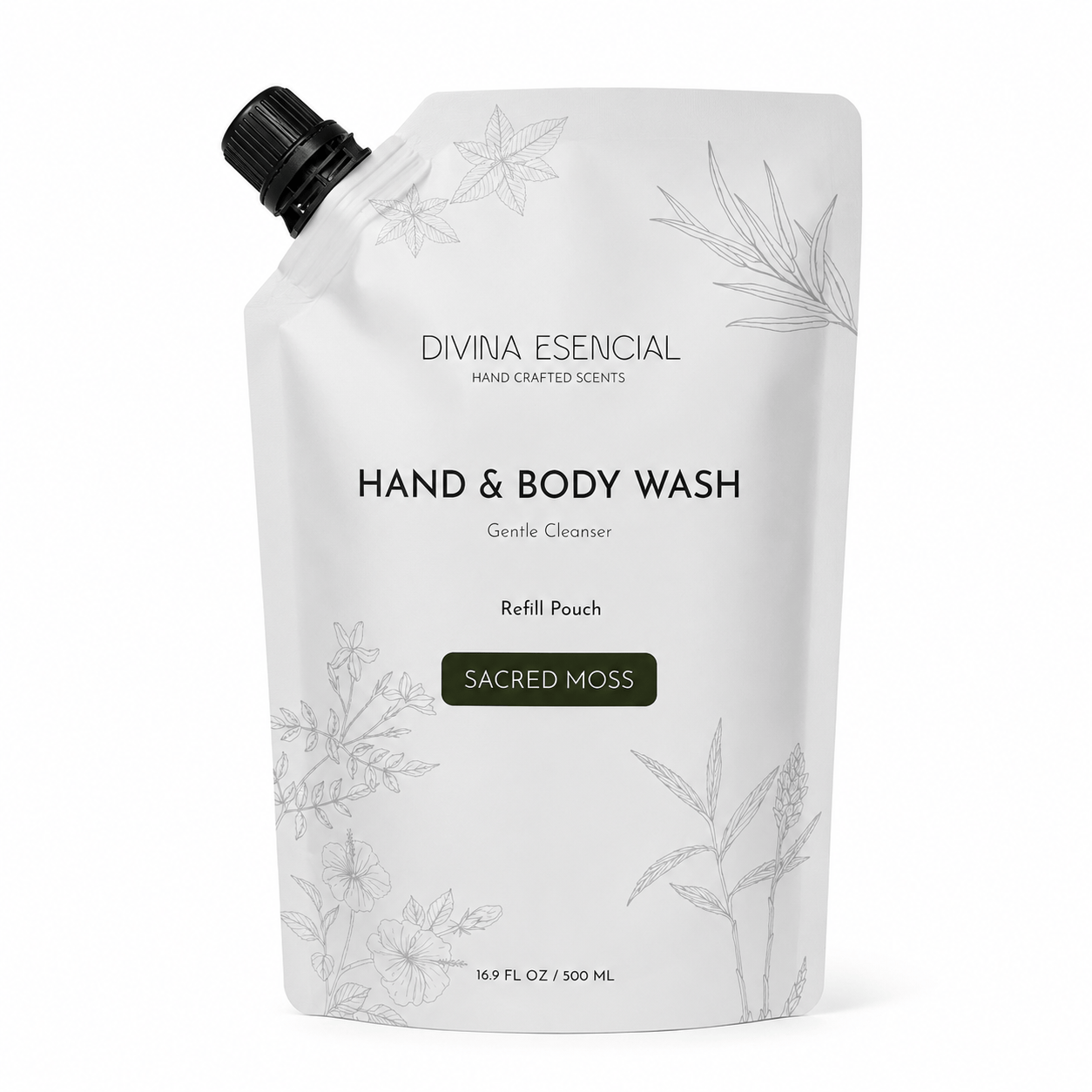 Hand & Body Wash Refill Pouch - Sacred Moss