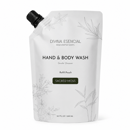 Hand & Body Wash Refill Pouch - Sacred Moss