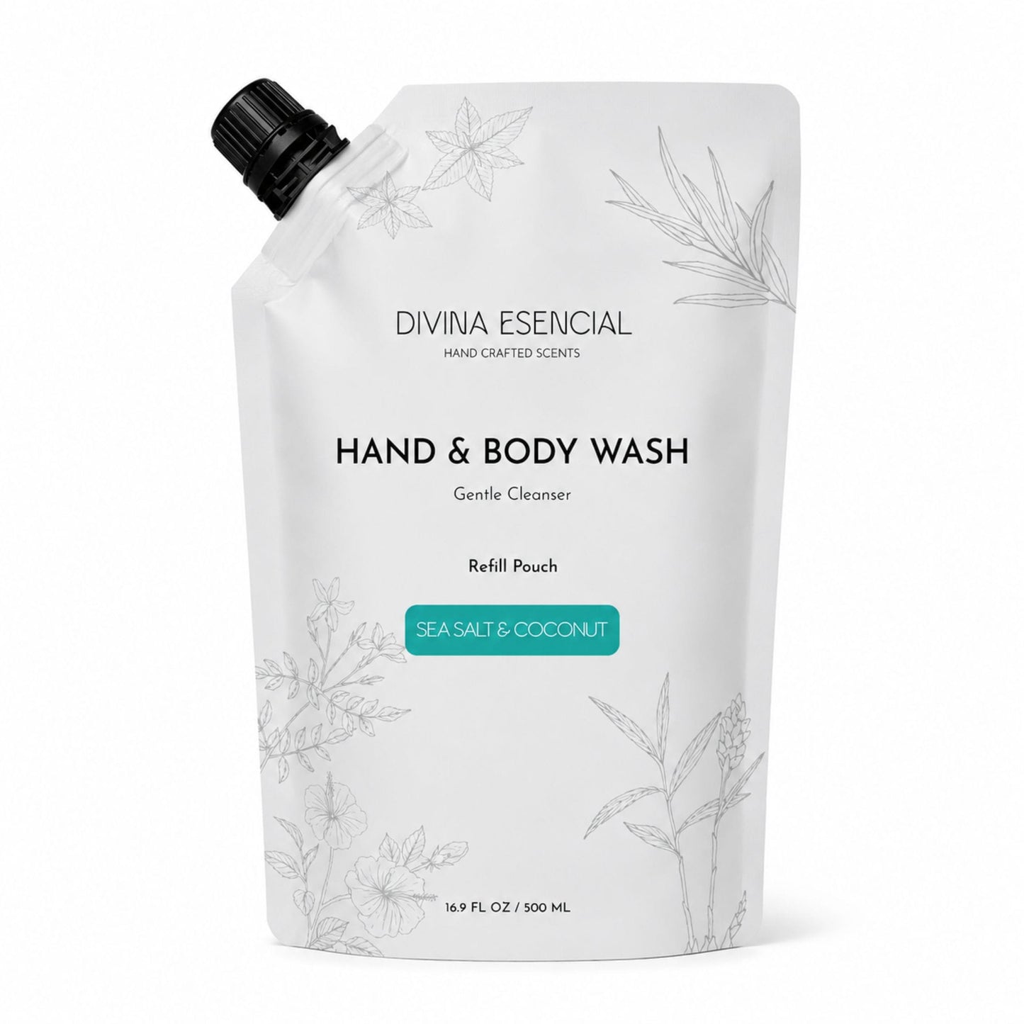 Hand & Body Wash Refill Pouch - Sea Salt & Coconut
