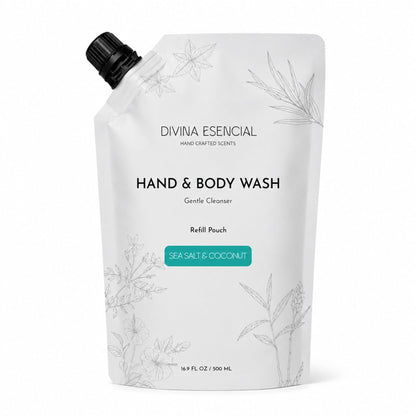 Hand & Body Wash Refill Pouch - Sea Salt & Coconut