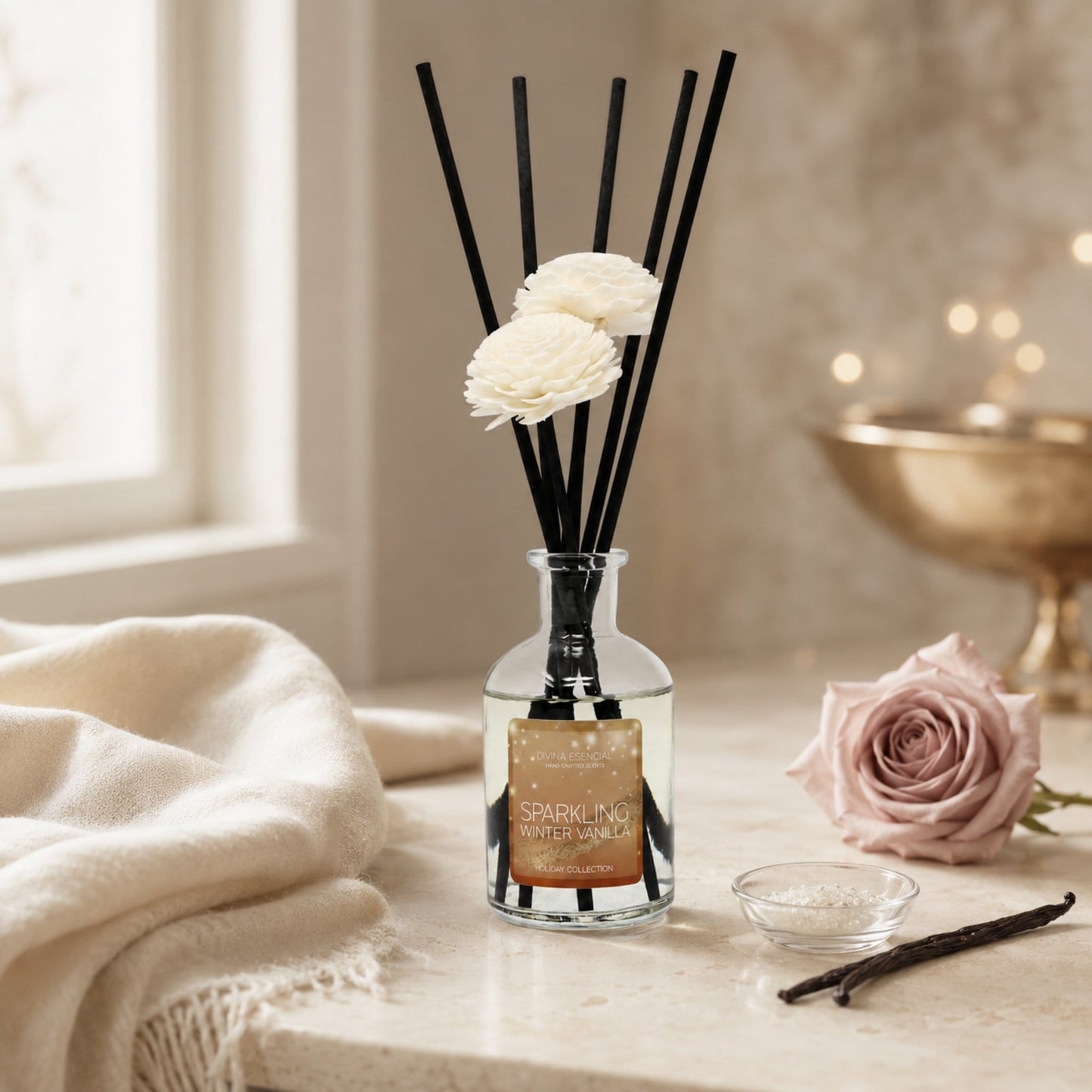 Sparkling Winter Vanilla Reed Diffuser – Limited Seasonal Edition