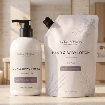 Foaming Hand Wash Pump with Refill Pouch - Velvet Lavender
