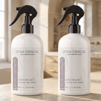 Velvet Lavender Linen Spray 16oz 2-Pack Lifestyle