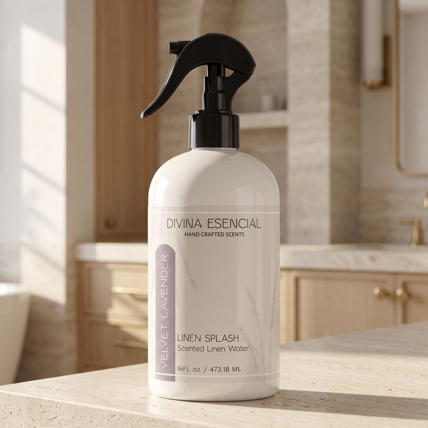 velvet-lavender Linen Spray 16oz - Lifestyle