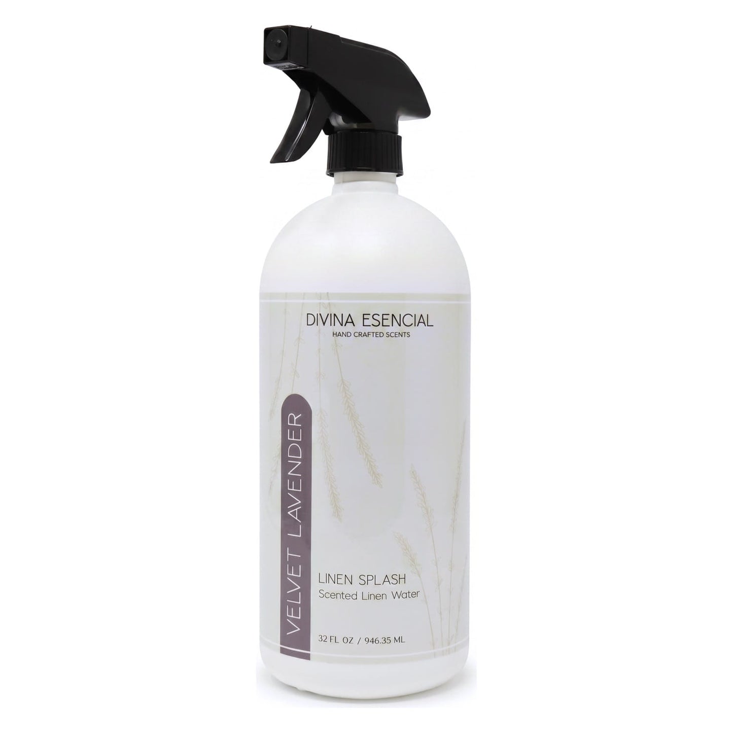 Divina Esencial Velvet Lavender Linen Spray 32oz on white background