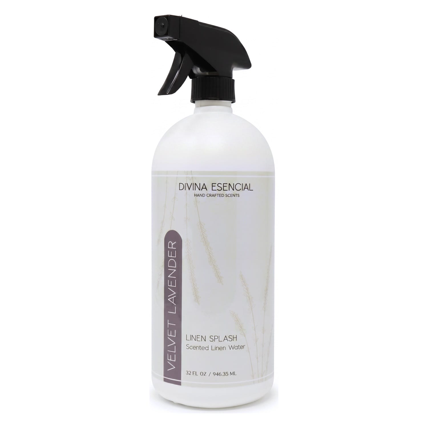 Divina Esencial Velvet Lavender Linen Spray 32oz on white background