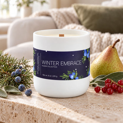 Winter Embrace Candle & Reed Diffuser Gift Set – Fall & Holiday Duo