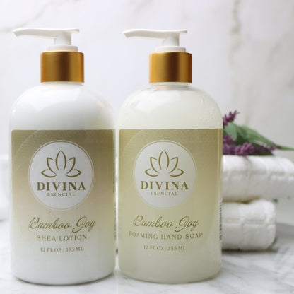 Divina Esencial Hand Soap & Shea Lotion Bamboo Joy - 2-Piece Set - Rebrand Sale